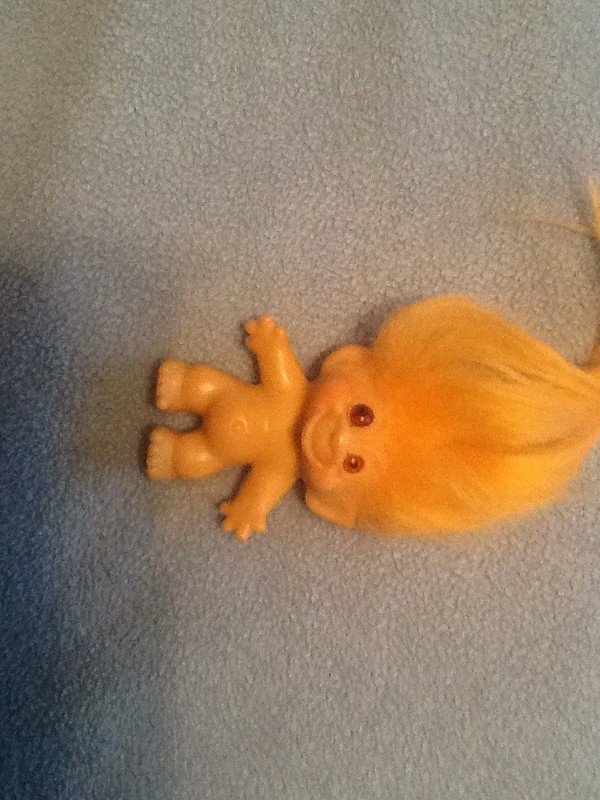 troll with blonde hair